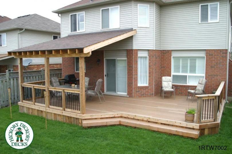 plan is for a medium size 290 sq ft low single level deck the plan 
