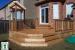 Large, mid-height, single level deck with a pergola (#1R7112).