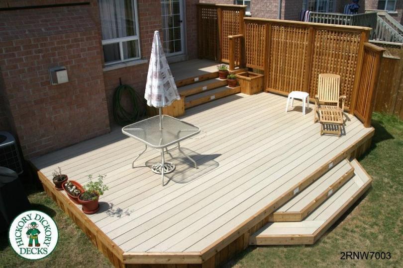 Height Diy Deck Plans Large Two Level Deck With Planters 2rnw7003